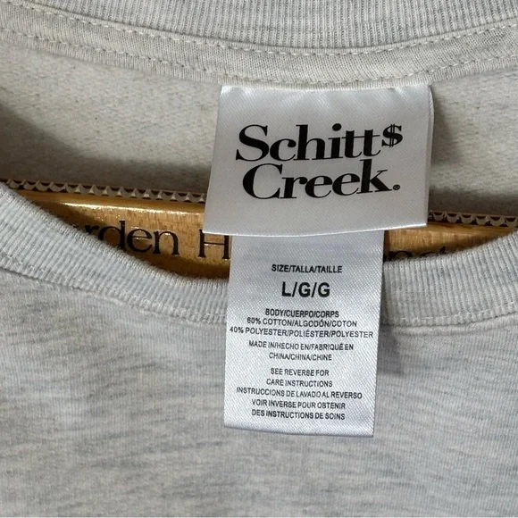 Schitt's Creek DON'T David Rose Crewneck Sweatshirt Heather Grey. Men’s Large - Picture 4 of 6